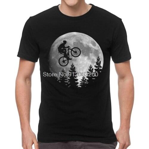 Tvoe Moon Mountain Bike Tshirt Men Stylish Tee Tops Cotton T Shirts Short Sleeve MTB Biker Cyclist T-shirts Gift Clothes
