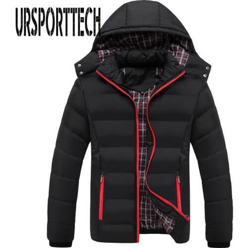 New Winter Jacket Men Fashion Thermal Hooded Down Parkas Male Casual Down Jacket Men Winter Warm Coat Plus Size M-5xl