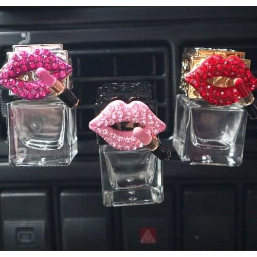 100pcs Empty Essential Oil Diffuser Bottle Car Air Freshener Vent Clip Auto Perfume Diffuser Bottle