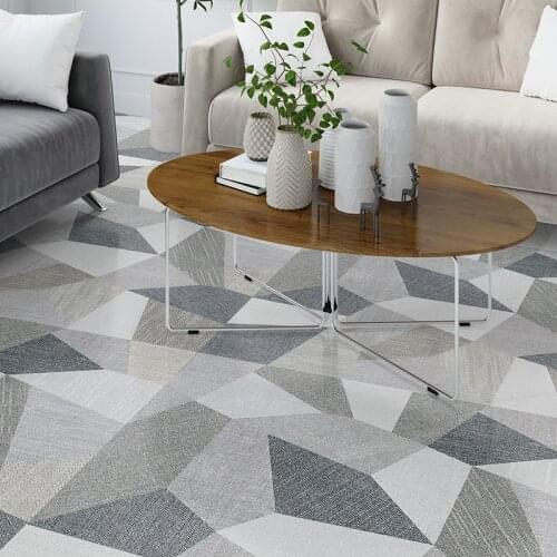 Waterproof Floor Stickers Self Adhesive Imitation carpet Wallpapers DIY Bathroom Kitchen Tile Wall Sticker Wall Ground Decor