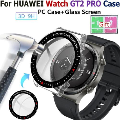 TPU Protective Case For Huawei watch GT2 Pro Screen Tempered Glass Film Frame For Huawei watch GT 2 Pro Bracelet Cover Shell
