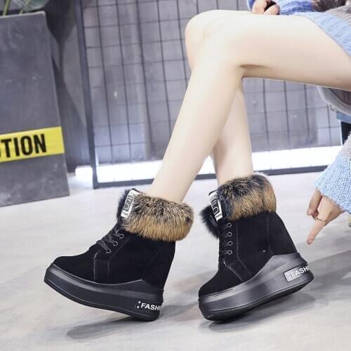 Winter Boots Snow Boots Women Shoes Woman Boots Ankle Boots Thick Increased 2020 Winter New Warm Comfortable Casual Boots
