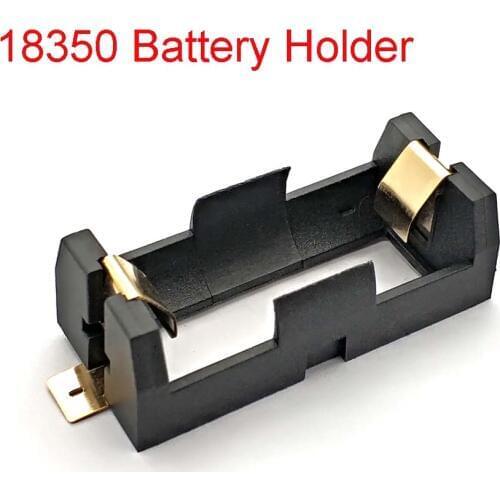 1*18350 Battery Holder Smd Smt Batteries Case Storage Box With Bronze Pins 1 Slot 1*18350 Rechargeable Battery Shell