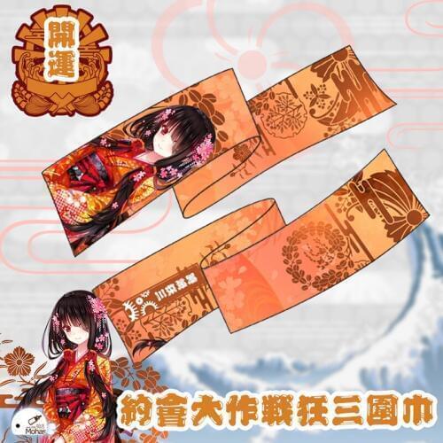 180*25CM Anime Date A Live Kurumi Tokisaki Yoshino Tooka Origami Cute Soft Microfiber Winter Long Scarf 4 Patterns