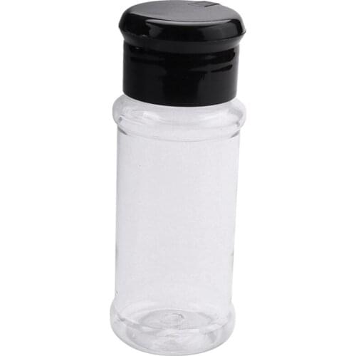 20Pcs/Set 100Ml Spice Salt Pepper Shakers Black Seasoning Jar Can Pepper Bottle Barbecue Condiment Kitchen Gadget Tool