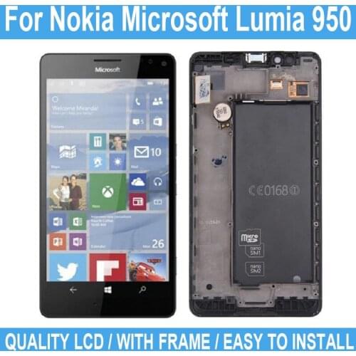5.2" Original Display For Nokia Microsoft Lumia 950 LCD Display Touch Screen Digitizer Assembly For Nokia 950 Replacement Parts