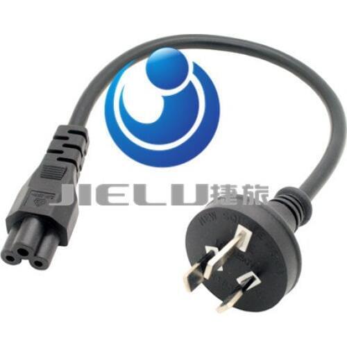 5 pcs,Australia right angled plug to IEC 320 C5 3pin Micky power lead cable 30cm