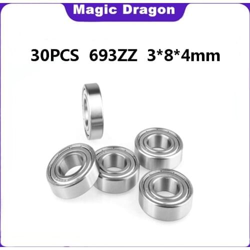 693ZZ Bearing 3*8*4 Mm ( 10 Pcs ) ABEC-5 Miniature Engine 693 ZZ Ball Bearing 619/3ZZ R-830ZZ EMQ Motors Fans 693Z 693 Bearings