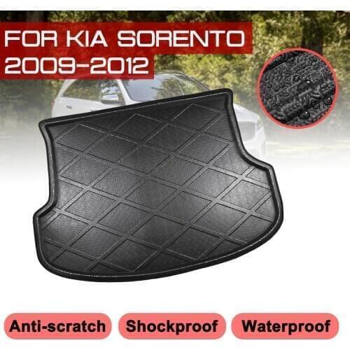 Car Rear Trunk Boot Mat For KIA Sorento 2009 2010 2011 2012 Waterproof Floor Mats Carpet Anti Mud Tray Cargo Liner