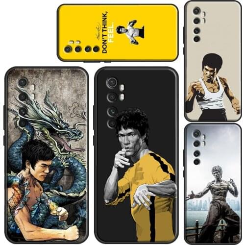 Martial Bruce Lee Dragon Art Case For POCO F3 X3 M3 Pro Phone Cover For Xiaomi Mi 11 Ultra 9T 10T Pro Mi Note 10 Lite