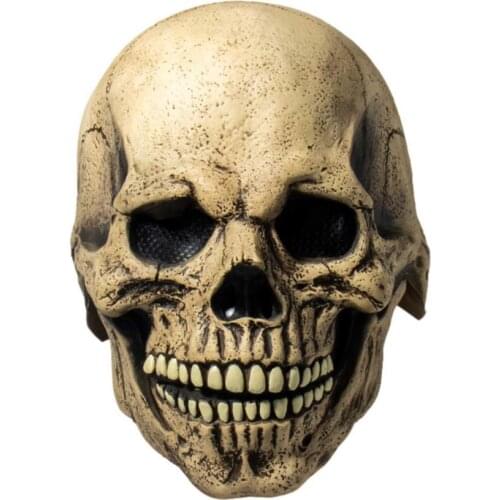 Skull Face Cover Movable Mouth Halloween Haunted Headgear