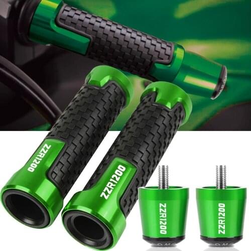 For KAWASAKI ZZR1200 ZZR 1200 2002-2005 2004 2003 Motorcycle Accessories Handlebar Hand Grips Handle Bar End Cap Ends Sliders