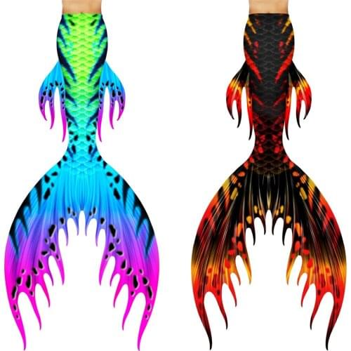 Customized NEW Girls Kids/Children Adult Women Men Mermaid Tail with Flipper Summer Vacation Beach Costumes Mermaid Swimsuits
