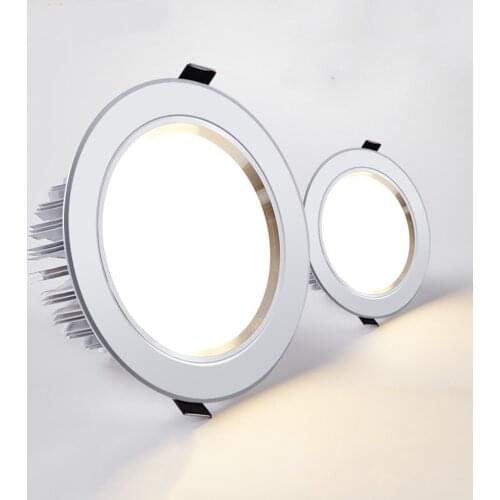 Round Recessed LED Downlight Dimmable 5W 7W 10W 12W LED Ceiling Spot Lights AC85-265V Ceiling Lamp with led driver