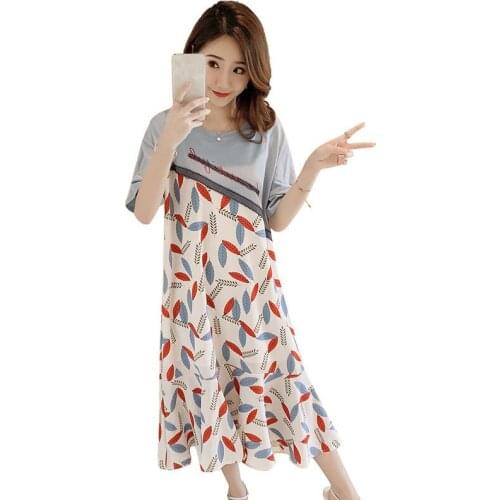 Summer Dress Woman Dresses Maternity Clothes for Pregnant Women Fashion Patchwork Loose Casual Womens Dress Pregnancy Dresses