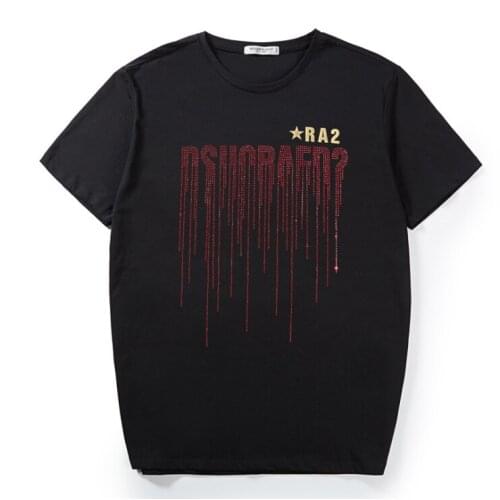 Summer trendy brand plus size mens drop shoulder half-sleeve fashion personality printing multicolor short-sleeved T-shirt 8