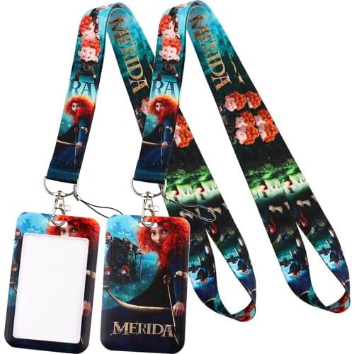 LT1164 Princess Neck Strap Lanyards Keychain Badge Holder ID Card Pass Hang Rope Lariat Lanyard Key Ring Gifts Accessories