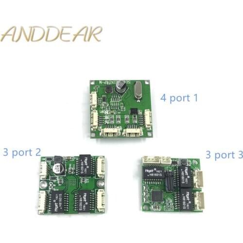 Mini PBCswitch module PBC OEM module mini size 3/4/5 Ports Network Switches Pcb Board mini ethernet switch 10/100Mbps5V-12V