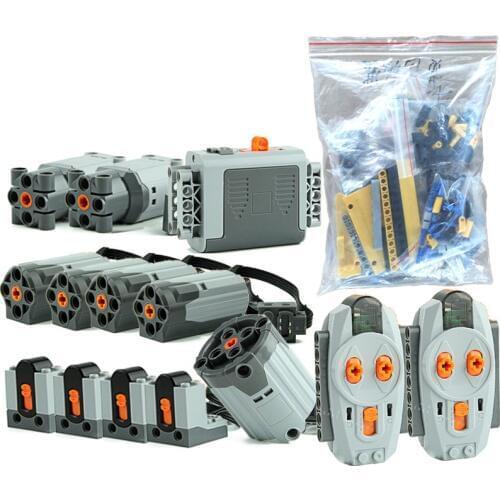 MOC 0853 Technic Motor Power Function Set For Mobile Crane Mk II Car 42009 Model Building Blocks Bricks DIY Toys