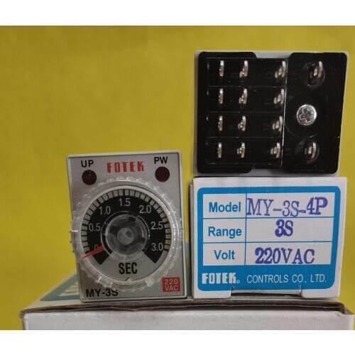 MY-3S-4P-220V brand new original imported Taiwan FOTEK timer