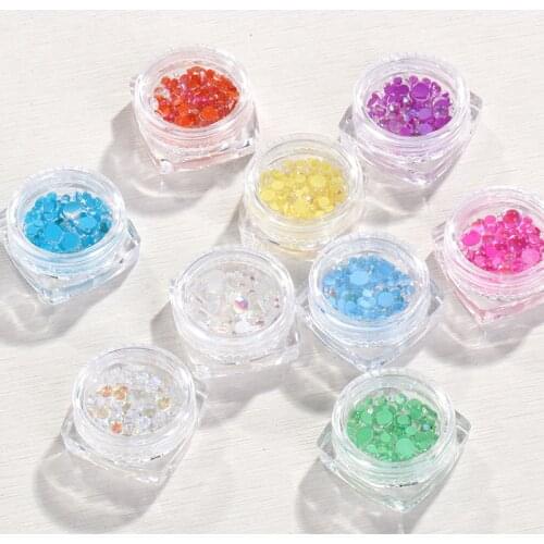 Flatback Glue On Nail Rhinestones Round Shape Glitter Nail Decoration Rhinestones Mocha Color Glass Sticker For Nails