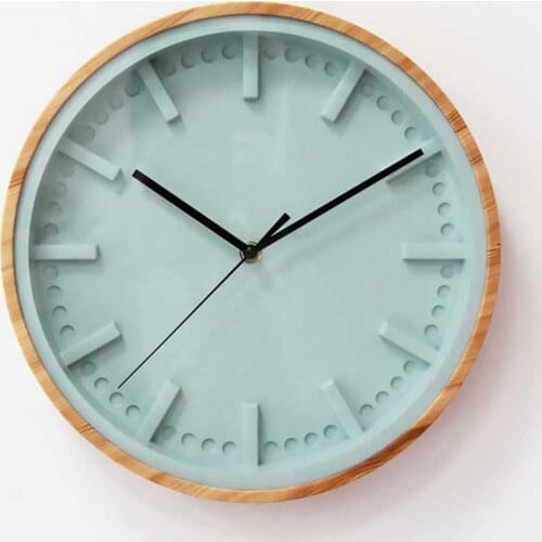Macaron Nordic Plastic Wall Clock Silent Metal Bedroom Modern Wall Watch Digital Kitchen Horloge Murale Home Decoration OO50WC