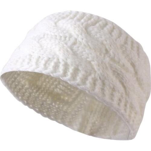 Autumn and winter new European and American hair band wool variegated yarn acrylic yarn ladies headband hair accessories