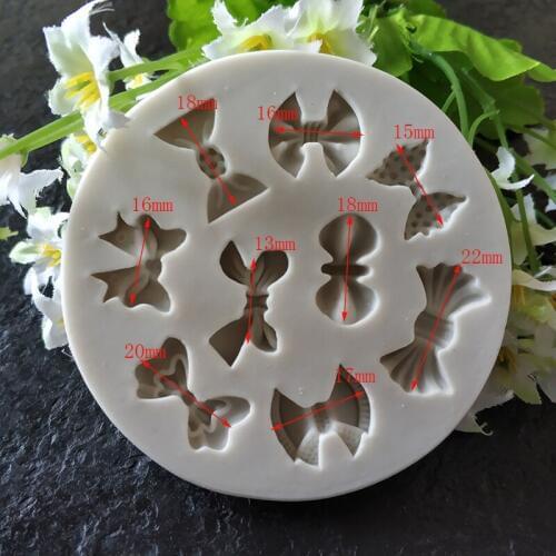 Silicone Dress knot chocolate tool Food Grade Bowknots Cake Decorating Mold