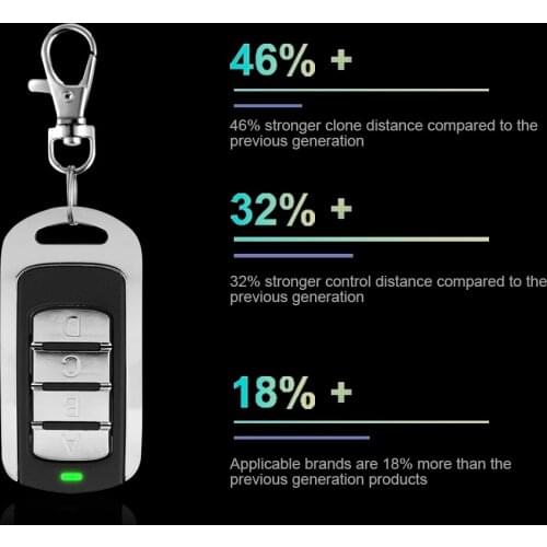 SMG V15.0 280-868MHZ Multi Frequency Garage Door Remote Control Copy Duplicator for 433mhz 868mhz Garage Command Gate Opener