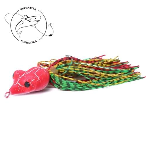 5Colors 7g/9cm Artificial Wobbler Thunder Frog Tassel Plastic Hard Bait Lifelike Skin Bass With Sharp Hook Bionic Bait Fishing