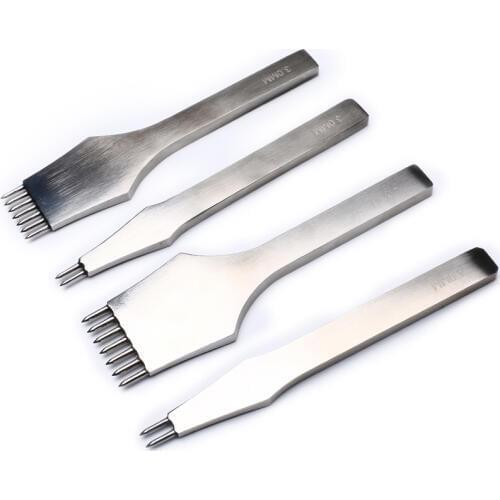 High Quality Round Leather Stitching Cutting Handmade Work Punch for Belt Metal Puncher Making Holes DIY Arts Crafts Sewing Tool