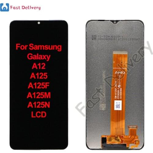 For Samsung Galaxy A12 A125 A125F LCD Display Touch Screen Digitizer Assembly For Samsung A125M A125N lcd Replacement Accessory