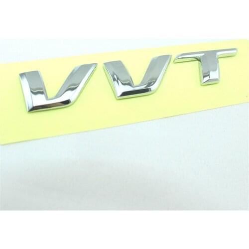 1PC VVT Words Car Trunk Fender 3D Chrome Badge Emblem Decal