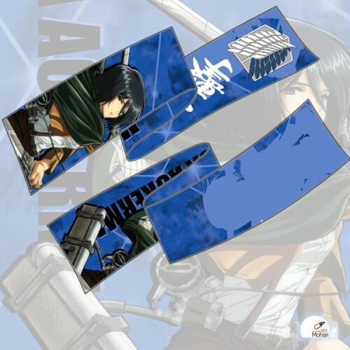 180*25CM Anime Scarf Attack on Titan Shingeki No Kyojin Mikasa Ackerman Colorful Soft Microfiber Winter Long Scarf