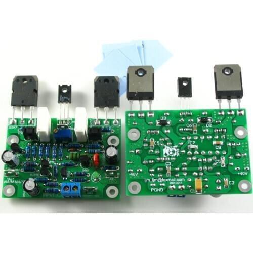 2pcs NAIM NAP250 15V-40V MOD Stereo power Audio HIFI Amplifier Amplificador 80W DIY Kits and finished baord A5-013