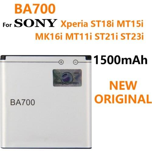 100% original batteria Battery BA700 For Sony ST18i MT15i MT16i MK16i MT11i ST21i ST23i Replacement Batteries 1480mAh track code