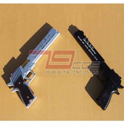 Hellsing Cosplay Prop Alucard Right Hnad Gun Silver for Halloween Carnival Party Events Weapons & Armor