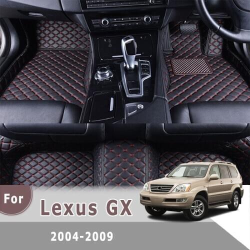 RHD Car Carpets For Lexus GX 2009 2008 2007 2006 2005 2004 Car Floor Mats Custom Auto Interior Accessories Foot Pads Covers