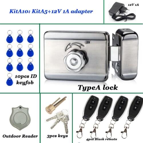 12V Smart Electric Lock eWelink Wifi Remote Unlock Wifi Access Control Lock Smart Home Lock ID 125KHZ Reader