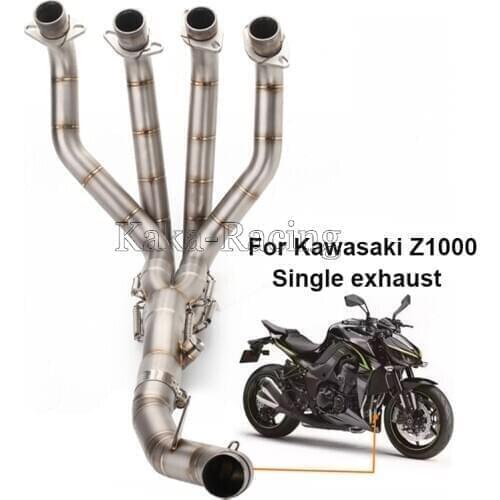 For Kawasaki Z1000 2010-1018 Motorcycle Exhaust Muffler Modified Stainess Steel Full System mid Pipe Tube for z1000 10-18 2017