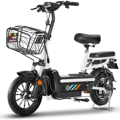 14-Inch 48V City Lectric Car Bicycle Adult Riding Small City Electric Bicycle New National Standard Electric