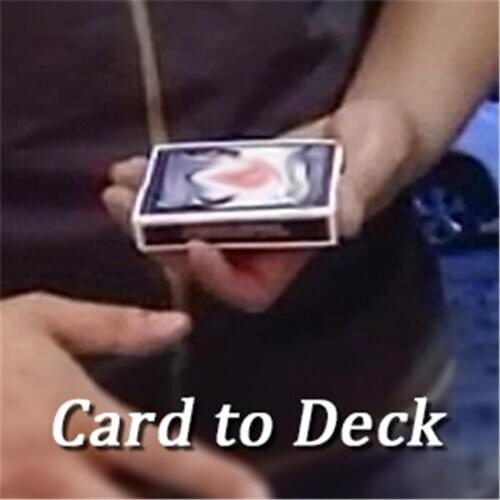 Card To Deck Magic Tricks Playing Card Deck Close Up Street Stage Magic Props Illusions Gimmick Mentalism Comedy Magician Joke