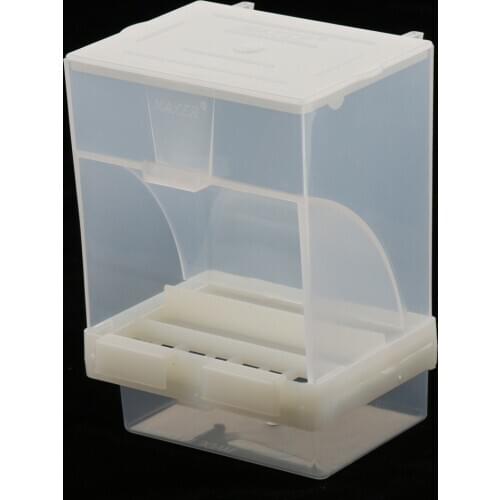 No-Mess Bird Feeder For Budgerigar Canary Cockatiel Finch Seed Food Container