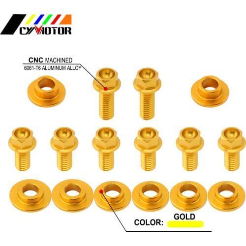 Motorcycle Radiator Shrouds Screw Bolt For SUZUKI RMZ250 RMZ 250 2007 2008 2009