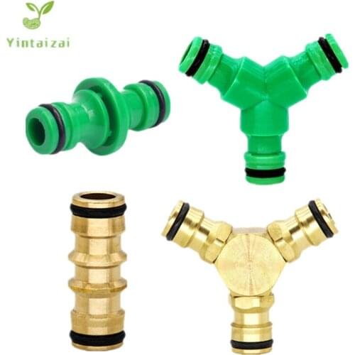 2-20PCS Extension Joint 2-Ways Hose Couplings Plastic 3-Ways Hose Connector For Garden Irrigation Sprinkler Nozzle Hose Fittings