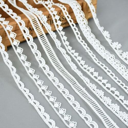 5 Yards Lace Trim Ribbon Embroidered Ribbon Fabric Lace Triming DIY Sewing Accessories Handmade Craft Materials Wedding Supplies