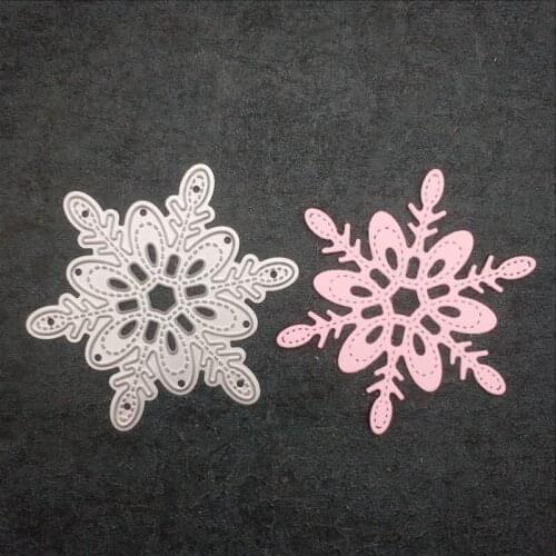 Snowflake Metal Cutting Dies And Stamps Christmas Steel Dies For Scrapbooking DIY Albums Decoration Embossing Paper Cards Making