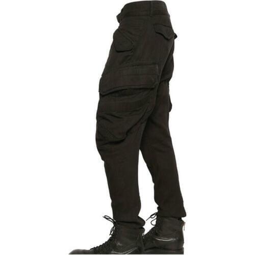 27-44 New 2020 men GD clothing stylist fashion harem pocket decoration casual skinny pants plus size suits