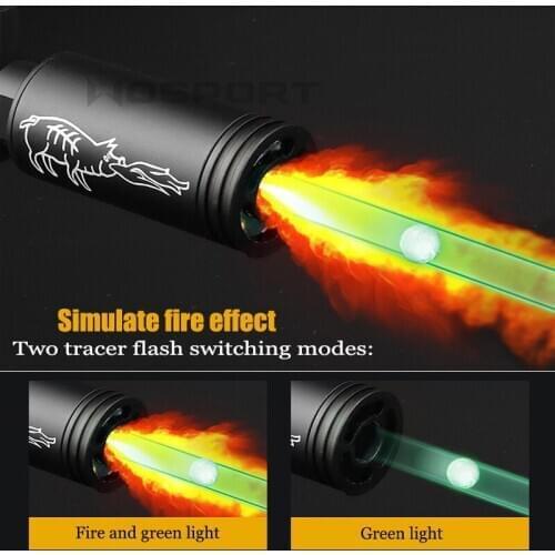 New Paintball Airsoft Tracer Lighter Tracer Unit Gun Barrel Decorator Spitfire effect with Fluorescence Handgun Accessories