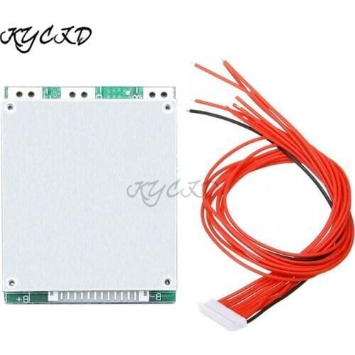 Balance Board BMS 13S 48V 20A Lithium 18650 Battery Charge Protection PCB Common Port with Cable For Ebike Escooter